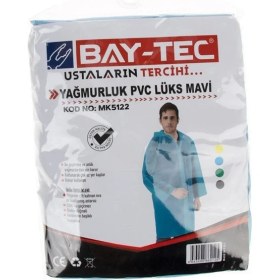 Resim Bay-Tec Pvc Lüks Yağmurluk Açık Mavi Cepli Sırttan Havalandırmalı 260GR-MK5122 