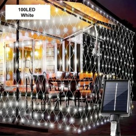 Resim Willowhaven Solar Bahçe Ağ Işığı 100 Led 59.06x59.06 İnch 8 Mod Beyaz 