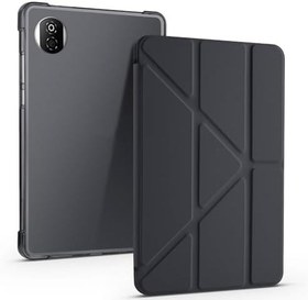 Resim Zore Honor ile uyumlu Pad X7 8.7 Kılıf Zore Tri Folding Kalem Bölmeli Standlı Kılıf Siyah 