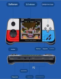 Resim Qasul G9 3.0" Yüksek Çözünürlüklü Ekran Retro Hit Oyun Konsolu 