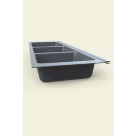 Resim Mutfak Çekmece Içi Kaşıklık, Üç Bölmeli Modül 16CM x 48CM 