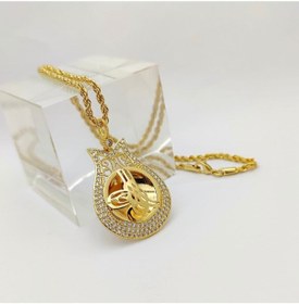 Resim ATALAY GOLD İMİTASYON 60 Cm Zincirli Tuğralı Kolye 