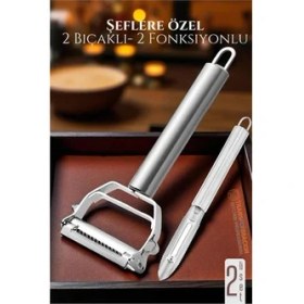 Resim Hsnet Soyacak - Sebze Soayacağı - Oyacak Soyacak Seti Dilimele Kazıma Profesyonel 