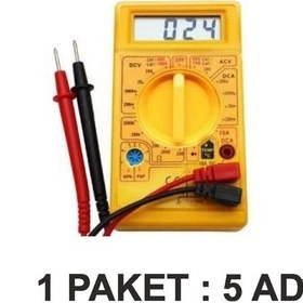 Resim Digital Multimetre Dt-830d Avometre Paket 5 Li 