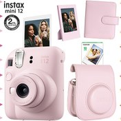 Resim Fujifilm Instax Mini 12 Yeşil Şipşak Fotoğraf Makinesi - 10'lu Film Çerçeve ve Deri Kılıf Seti Fujifilm