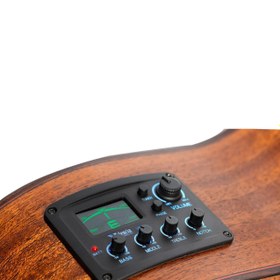 Resim Valencia VC704CE Elektro Klasik Gitar - Masif Sedir Kapak (İleri Seviye) | Masif Sedir (Solid Cedar) Kapak, Cutaway Gövde, Profesyonel Preamp Sistemi ve Sıcak Ton Karakteri 