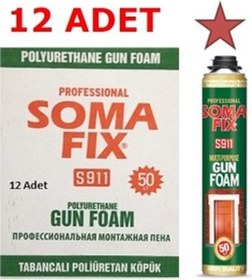 Resim 12 Adet 750 ML-850 G Somafix Tabancalı Poliüretan Köpük 
