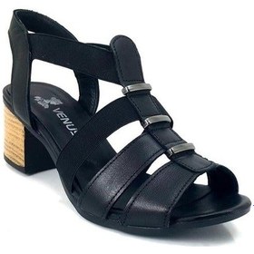 Resim Venüs 185722 Günlük Hakiki Deri Bayan Sandalet-siyah Siyah 