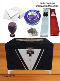 Resim Hasret Çeyiz Takı Sandığı Sünnet Nişan Düğün Damat Çeyiz Sandık 0494 