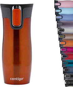 Resim Contigo Westloop Autoseal Termos Bardak 470 mL Turuncu 