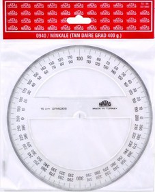 Resim Hatas 0940 Plastik Minkale Tam Daire 15 CM Şeffaf 