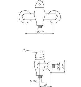 Resim Tauro Duş Bataryası Gold (Pvd) Mdb150-A Gpd 