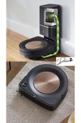 Resim iRobot Roomba Drmz En Güçlü Roomba İstasyonlu S9+Akıllı Robot Süpürge,0,6L,3300 mAh,Otomatik Temizleme+PerfectEdge 