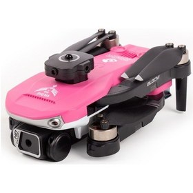 Resim Yıldız İha Heki Skymaster Fırçasız Motor,çift Kamera Engel Sensörlü Hobi Dronu Pembe,2 Bataryalı 