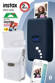 Resim Fujifilm Instax mini Link Mavi Akıllı Telefon Yazıcısı ve Hediye Seti 1 
