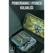 Resim Techno Stock Powerbankli Bluetooth Kulaklık Yüksek Ses Kaliteli Kablosuz 