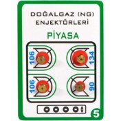 Resim Süper Parça Doğal Gaz Dönüşüm Enjektörü 7 mm Fırın (Meme) 4 Adet 