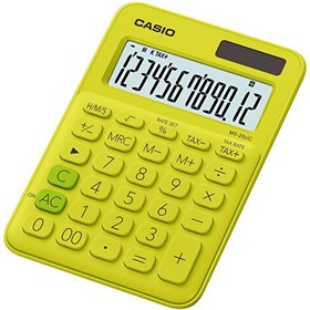 Resim Casio MS-20UC-YG 12 Hane Masaüstü Sarı Hesap Makinesi 