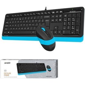 Resim A4 Tech F1010 Kablolu Q Klavye Mouse Set 