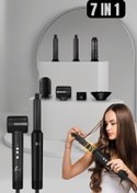 Resim VERYFİT 7 In 1 Hava Üflemeli Saç Düzleştirici Şekillendirici Compact Saç Kurutma Fön Makinesi 