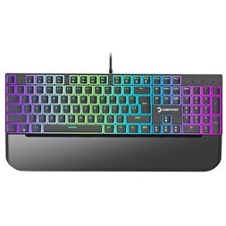 Resim Gamepower Suki Mekanik Kırmızı Switch Puding Keycaps Türkçe Q 104 Tuş USB Oyuncu Klavyesi 