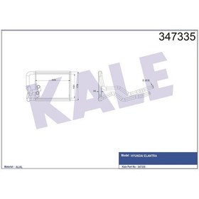 Resim Kale-347335 - Kalorifer Radyatörü Hyundaı Elnatra 1.6 2.0cvvt 0 