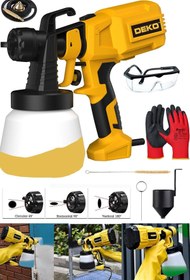 Resim DEKO TURKEY Yüksek Basınçlı Boya Ilaç Dezenfektan Püskürtme Makinesi Elektrikli Sprey Boya Tabancası Bakır Nozul 