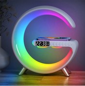 Resim AyrStore Ally 15W Kablosuz Şarj Standlı Bluetooth Hoparlör Rgb Gece Lambası-(1903) 