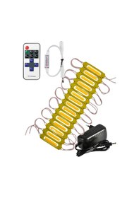 Resim 20 Adet 24 Volt 2 Watt Amber Cob Led Modül 12a Tek Renk Rf Dimmer 2a Priz Tipi Adaptör Set 