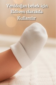 Resim Akface 6 Çift Pamuklu Erkek Bebek Çorap & Eldiven 0-6 Ay 