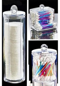 Resim Pamukluk Makyaj Organizeri 3'lü Set Ft-011 Şeffaf 