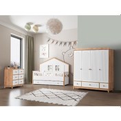 Resim Aymini Strada 4 Kapılı Bebek Odası Takımı Ahşap - Beyaz 
