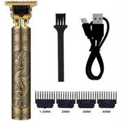 Resim SANEC Vintage Görünümlü Güçlü 4 Farklı Başlıklı USB ŞarjlI Manuel Tıraş Makinası 