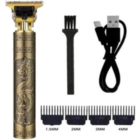 Resim SANEC Vintage Görünümlü Güçlü 4 Farklı Başlıklı USB ŞarjlI Manuel Tıraş Makinası 