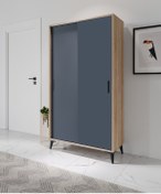 Resim Freya Portmanto Sürgülü Tamamı Mdf Flora Antrasit 