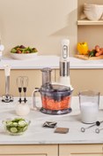 Resim Karaca Prosteel 7 in 1 1000W Süt Köpürtücülü Mutfak Robotu Soft Cream 