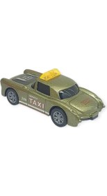Resim Çek Bırak Metal Küçük Arabalar 8 cm - SH40031 - Haki Taxi 