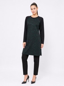 Resim A103655 Baskı Detaylı Tunik / YEŞİL 