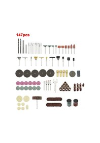 Resim Aubyhe 110-220v Çift Enerji Kaynağı Şarjlı+prizi El Tipi Mini Elektrikli Taşlama, Oymacılık, Kesme, Delme Ve Parlatma Aleti 147 Parça Aksesuar 