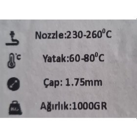 Resim Revo 3 D Yazıcı Filament Petg 1.75 Mm 1 Kg Hyperspeed Hızlı Ve Kalıtelı Gri 