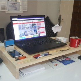 Resim Aydın Ahşap Monitor Ve Laptop Standı 