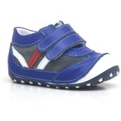 Resim Hapshoe Hakiki Deri 4 Mevsim Erkek Bebek Ilk Adım Ayakkabı (264729042) Mavi 