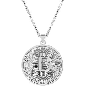 Resim Herşey Nota Bitcoin Btc Sanal Para Paslanmaz Çelik Kolye Kadın&erkek 
