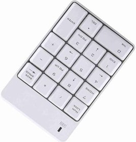 Resim 2.4 GHz Kablosuz USB Sayısal Tuş Takımı Numpad Numarası 18 Tuşları Dizüstü Bilgisayar Yeni (Beyaz) 