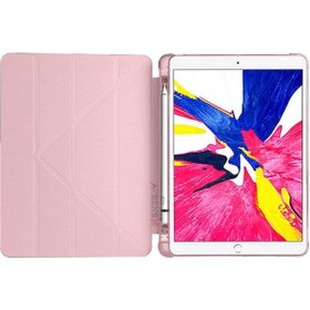 Resim Apple Uyumlu iPad, 8.nesil 10.2 İnç 2020 Üçgen Katlanabilir Kaleml 
