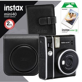 Resim Fujifilm Instax Mini 40 Siyah Fotoğraf Makinesi Ve Hediye Seti 2 Fujifilm