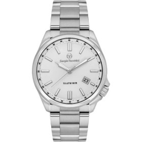 Resim Sergio Tacchini ST.1.10450-1 Suya Dayanıklı Çelik Kasa Fosforlu Kadran Metalik Renk Erkek Kol Saati 