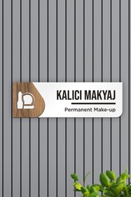 Resim AHWART Kalıcı Makyaj Ofis Oda Kapı İsimliği Yönlendirme Tabelası Levhası Kişiselleştirilebilir 