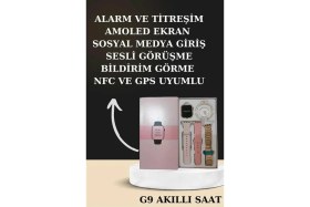 Resim Astraltech Nabız Ölçer Hediye Bileklikli Akıllı Saat ve Dijital Göstergeli Bluetooth Kulaklık Çoklu Şarj Girişi 