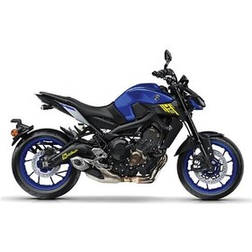 Resim Yamaha Mt09 Yan Ön Grenaj Desenli Yazılı Neon Sarı Sticker Etiket 
